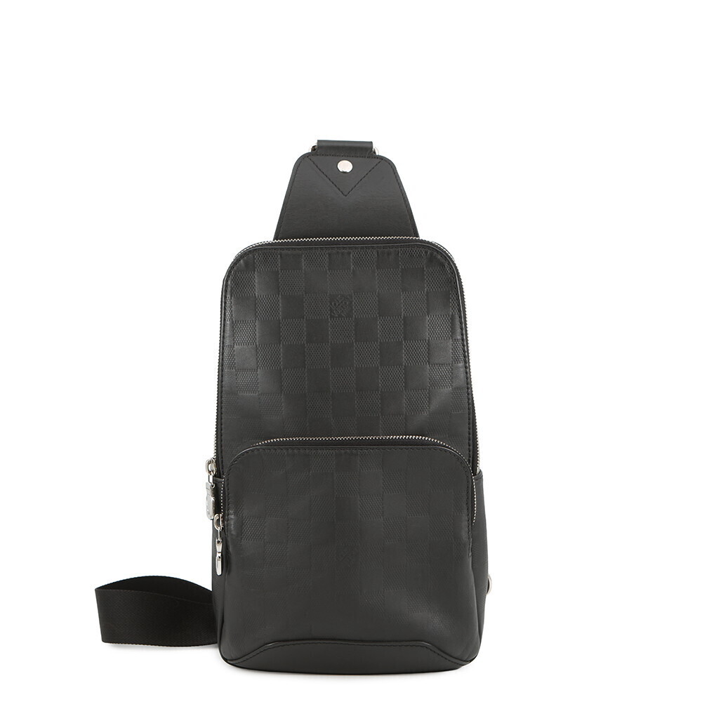 Louis Vuitton Damier Infini Black Avenue Sling Bag Black
